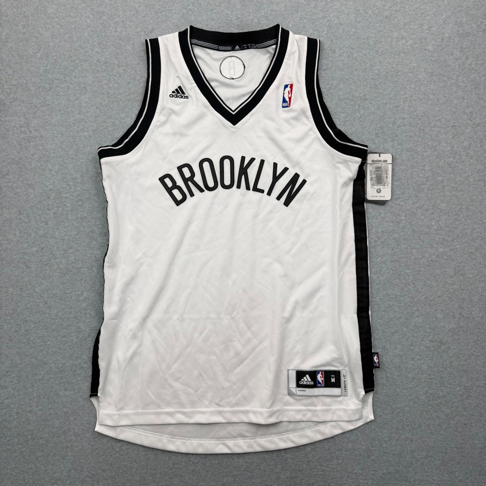 Adidas Brooklyn‎ Nets Jersey Mens Medium White Swingman NBA Basketball Tank Top